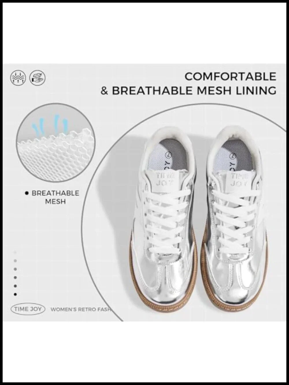 Vintage Leather & Suede Patchwork Sneakers with Cushion Insole Non-Slip Retro